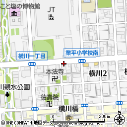 横川１丁目パーキングメーター３周辺の地図