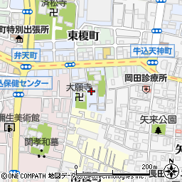 東京都新宿区榎町59周辺の地図