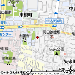 東京都新宿区矢来町26周辺の地図