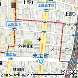 東京都千代田区外神田6丁目15周辺の地図