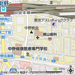 東京都中野区中野2丁目13-7周辺の地図