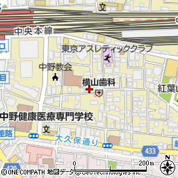 東京都中野区中野2丁目13-3周辺の地図