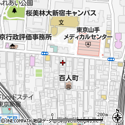 東京都新宿区百人町2丁目19-13周辺の地図