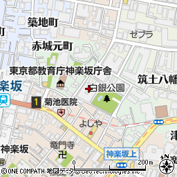 東京都新宿区白銀町4周辺の地図