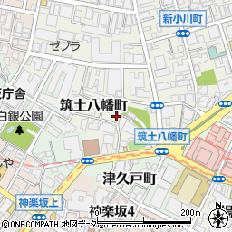 東京都新宿区筑土八幡町4-24周辺の地図