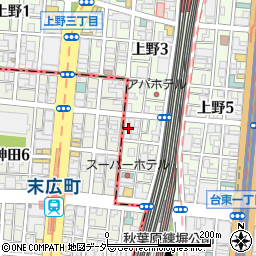 東京都台東区上野3丁目6 4の地図 住所一覧検索 地図マピオン