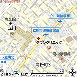 さつき薬局　立川店周辺の地図
