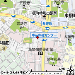 東京都新宿区弁天町28周辺の地図