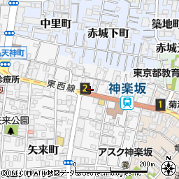 東京都新宿区矢来町124周辺の地図