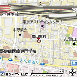 東京都中野区中野2丁目13-2周辺の地図