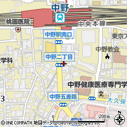 松山デンタルオフィス中野周辺の地図