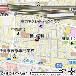 東京都中野区中野2丁目13-33周辺の地図