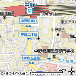 ＴＳＵＴＡＹＡ　ＪＲ中野駅前店周辺の地図