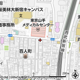 東京都新宿区百人町2丁目12-10周辺の地図