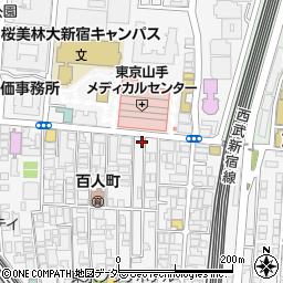 東京都新宿区百人町2丁目13-12周辺の地図