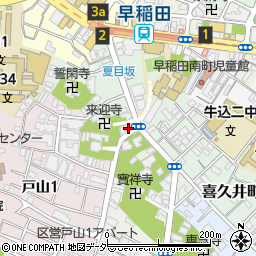 東京都新宿区喜久井町45周辺の地図
