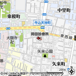 東京都新宿区矢来町28周辺の地図