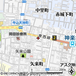 ＡＸＡＳ神楽坂Ｓｔａ．周辺の地図
