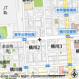 横川２丁目パーキングメーター２周辺の地図