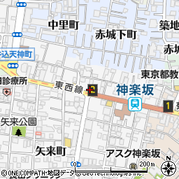 東京都新宿区矢来町126周辺の地図