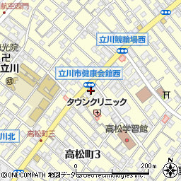Ｒｅｇｉｓ　Ｔａｃｈｉｋａｗａ　高松町周辺の地図