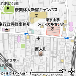 東京都新宿区百人町2丁目19-12周辺の地図