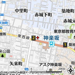 東京都新宿区矢来町123周辺の地図