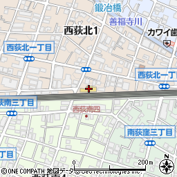 ミニコープ西荻店周辺の地図