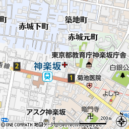 東京都新宿区矢来町162周辺の地図