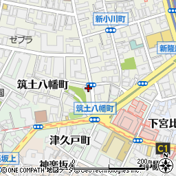 東京都新宿区筑土八幡町2-20周辺の地図