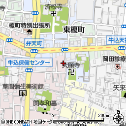 東京都新宿区弁天町48周辺の地図