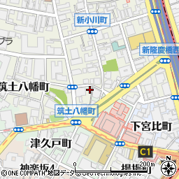 東京都新宿区筑土八幡町1-8周辺の地図