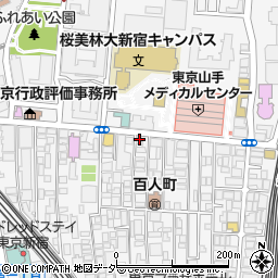 東京都新宿区百人町2丁目19-11周辺の地図