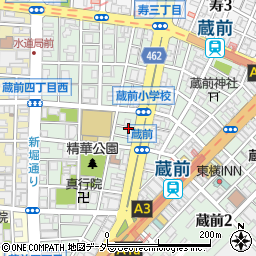 リパーク蔵前４丁目第６駐車場周辺の地図