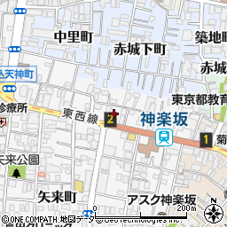 東京都新宿区矢来町125周辺の地図