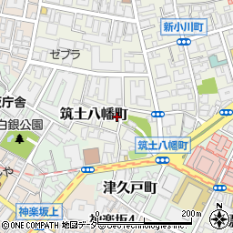 東京都新宿区筑土八幡町4-23周辺の地図