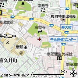 東京都新宿区弁天町6周辺の地図
