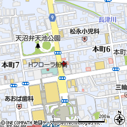 松屋 船橋北口店周辺の地図
