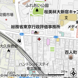 東京都新宿区百人町2丁目24-16周辺の地図