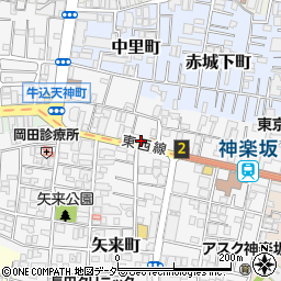 神楽坂ビル周辺の地図