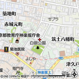 東京都新宿区白銀町5周辺の地図