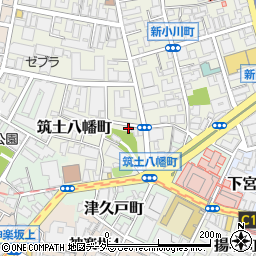東京都新宿区筑土八幡町2-17周辺の地図