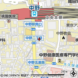 さらしな総本店 中野南口店周辺の地図