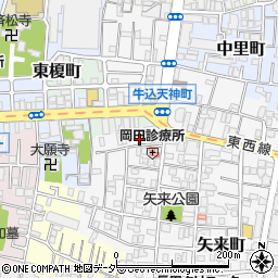 東京都新宿区矢来町27周辺の地図