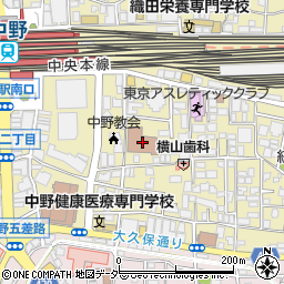 東京都中野区中野2丁目13-14周辺の地図