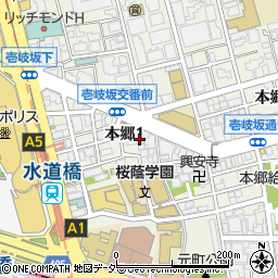 東京都文京区本郷1丁目11周辺の地図
