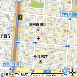 東京都台東区台東3丁目11周辺の地図