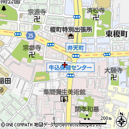 東京都新宿区弁天町22周辺の地図