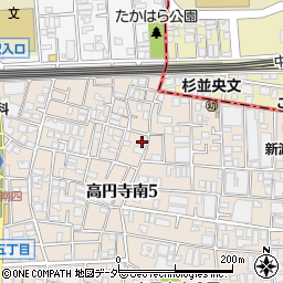アメニティ高円寺南周辺の地図