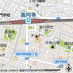 かき小屋 高円寺周辺の地図